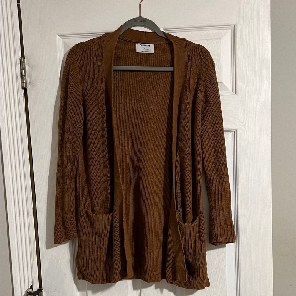 Old Navy Women's Tan Open-Front Cardigan